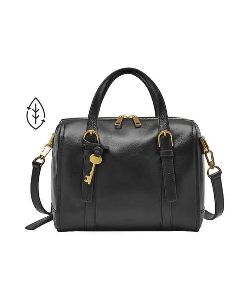 Fossil Women's Carlie Satchel - Black - ZB1772001