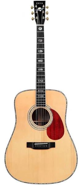 Enya T-10 Tribute Series Acoustic Guitar Solid Adirondack Spruce Top Rosewood - Dreadnought - Includes Pickup - AfterPay & zipPay Available