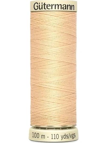 Gutermann Sew-All Thread 100m #6 Sand, 100% Polyester