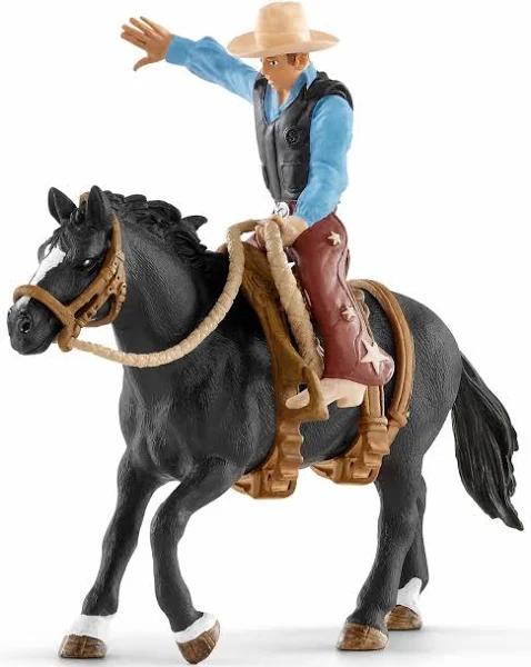 Schleich - Saddle Bronc Riding With Cowboy