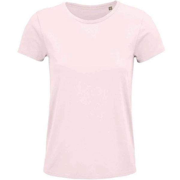 SOLS Womens/Ladies Crusader Organic T-Shirt (Pale Pink) (L)