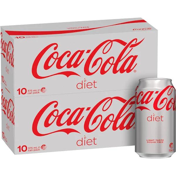 Coca-Cola Diet Soft Drink Multipack 10 Pack, 375ml