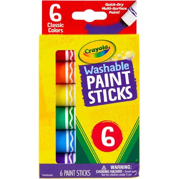 Crayola 6 Washable Paint Sticks