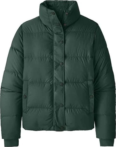 Patagonia Silent Down Jacket Forest Green Women - L