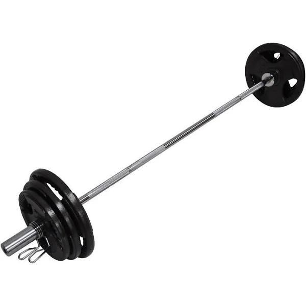 77kg Total - 180cm Olympic Barbell Bar Weight Set - A Pair Free Spring