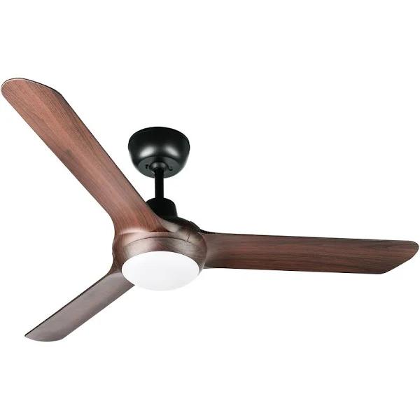 Spyda Ceiling Fan with Dimmable CCT LED Light - Walnut 50"