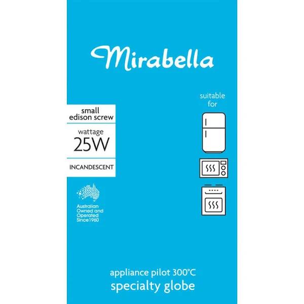 Mirabella Appliance Pilot Globe Clear 25W SES