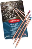 Derwent Metallic Pencils Tin of 12