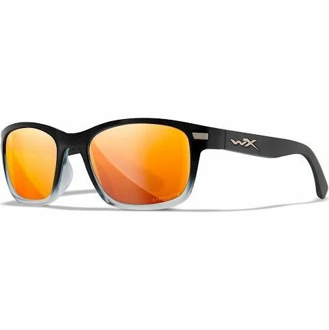 Wiley x Helix Captivate Bronze Mirror Lens w/ Gloss Black to Crystal Clear Frame