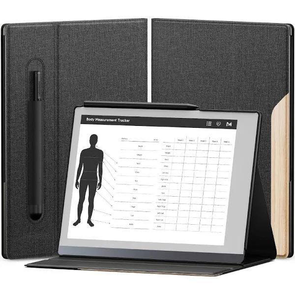 OLAIKE Book Folio Case for Remarkable 2 Paper Tablet 10.3" 2020 Released, Premuin Fabric Smart Cover with Pen Pocket, Stable Folding Stand Design