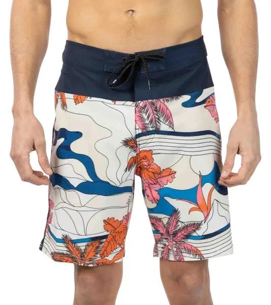 Rip Curl Men's 19" Mirage Mason Barrel Killa Board Shorts - Bone - Swimoutlet.com