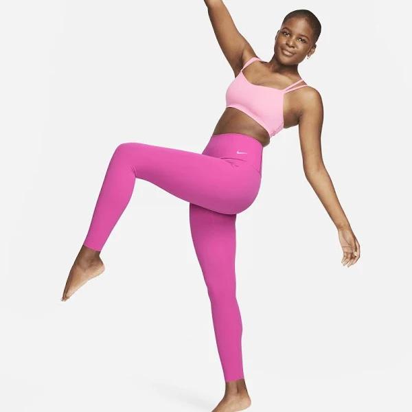 Nike Zenvy Women's Gentle-Support High-Waisted 7/8 Leggings - Pink - 50% Recycled Polyester