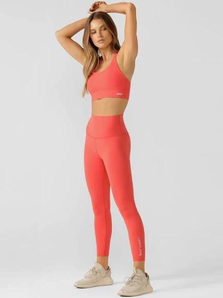 Lorna Jane | Hi-Fold Lotus Ankle Biter Leggings | L | Womens