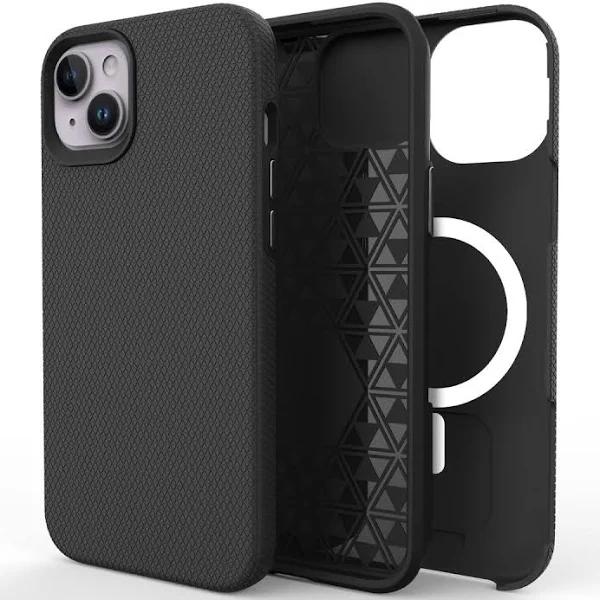 For iPhone 14 Case Compatible with Magsafe Shockproof Light Cover Black