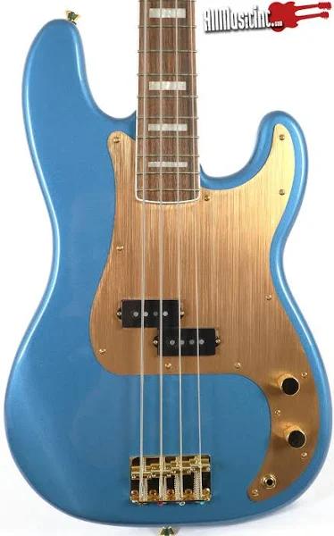 Squier 40th Anniversary Gold Edition Precision Bass Lake Placid Blue