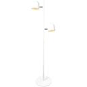 LEDlux Blakely Led Dimmable 2 Light Floor Lamp in Black and Brushed Brass