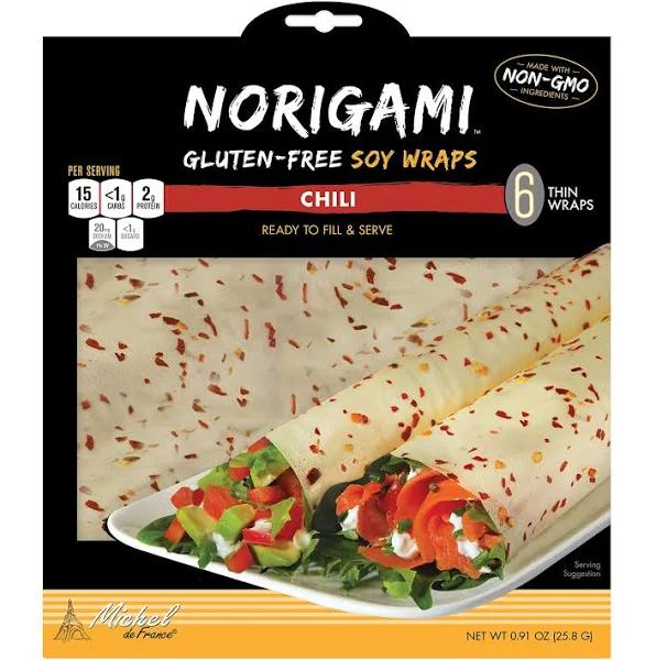 Norigami Egg Wraps Soy Protein - High Protein,Low Carb,Vegetarian Thin