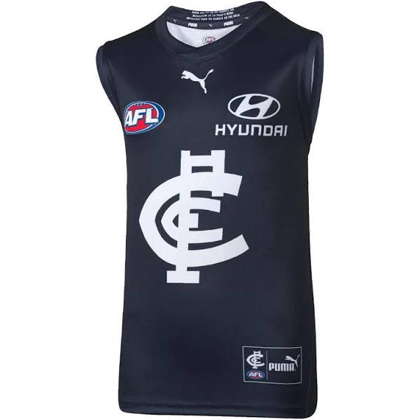 Carlton 2023 Authentic Youth Home Guernsey Carlton Blues / S