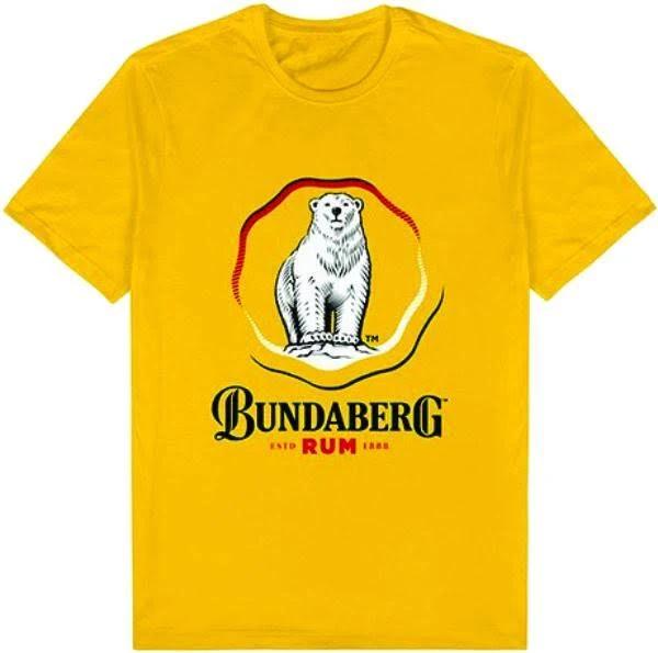 Bundy Bundaberg Rum Yellow Men's Tee T-Shirt - 3x Large