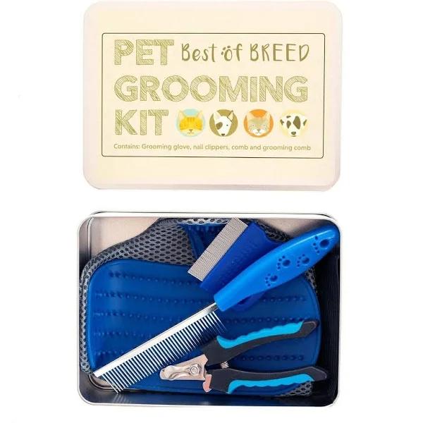 Pet Grooming Kit In A Tin - Suitable For Puppies, Dogs, Kittens & Cats