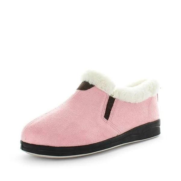 Panda Elivia Fabric Slippers Womens Comfort Padded Slip On - Pink AU Size 5 - AfterPay & zipPay Available