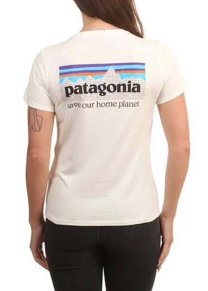 Patagonia Women's P-6 Mission Organic T-Shirt, XS, White