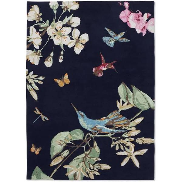 Wedgwood Rug Hummingbird Navy 120x180cm