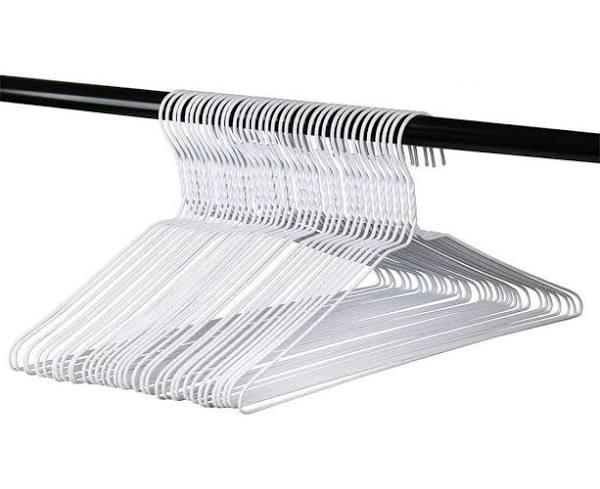 192pc Black & White Wire Hangers | Space Saving Organiser Clothes Coat Hanger - AfterPay & zipPay Available