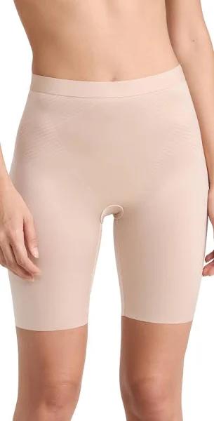 Spanx Thinstincts 2.0 Mid Thigh Short 1x / Shapewear / Champagne Beige