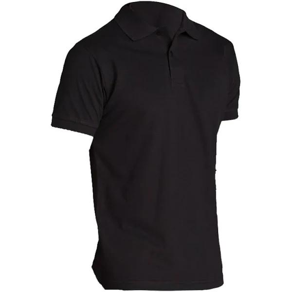 SOLS Mens Perfect Pique Short Sleeve Polo Shirt Black Mens Polo