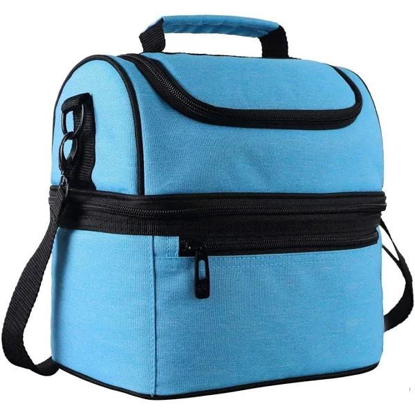 Lunch Box Insulated Lunch Bag For Office/School/Picnic Blue