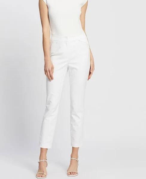 David Lawrence Sarah Compact Cotton Pant White 10