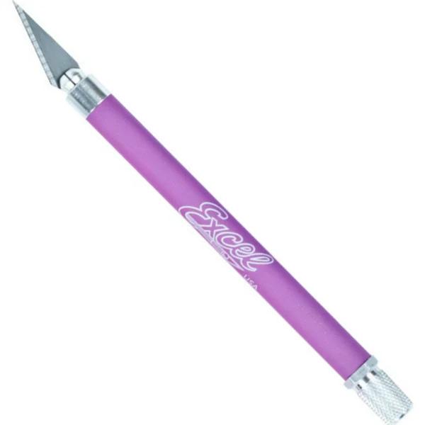 Excel 16025 K-18 Grip On Knife With Safety Cap Purple