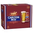 Carlton Mid Beer 375ml Cans - 30 x 375ml