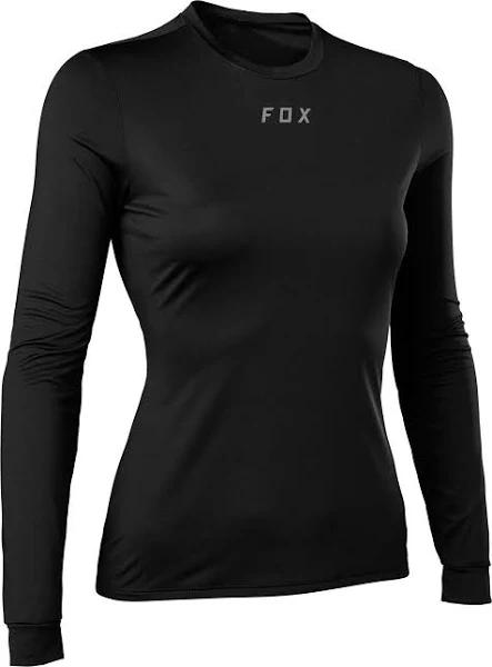 Fox Tecbase Women's Long Sleeve Base Layer Black - XS