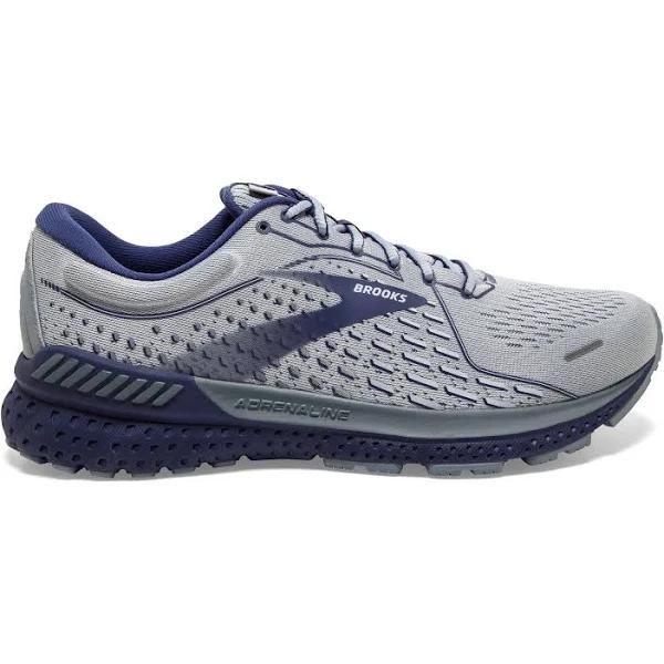 Brooks Adrenaline GTS 21 2E Mens Running Shoe - GREY/TRADEWINDS/DEEP Co