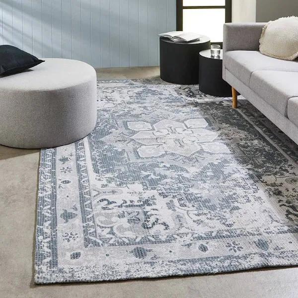 Kmart Taj Rug-Extra Large, Grey Size: XL