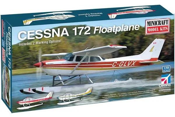 Minicraft 11685 1/48 Cessna 172 Floatplane With Marking Option Plastic Model Kit