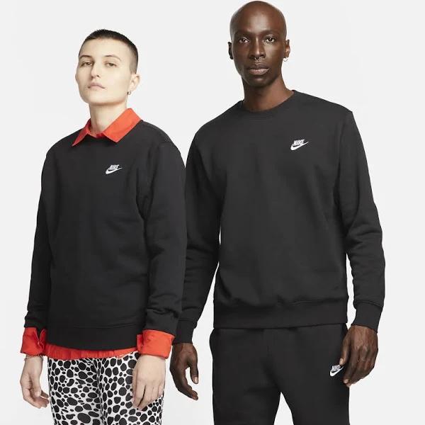 Nike Mens Sportswear Club Crew, S / Black