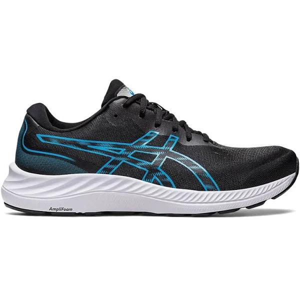 ASICS Men's GEL-Excite 9 - Running Shoes - Black/Island Blue 13