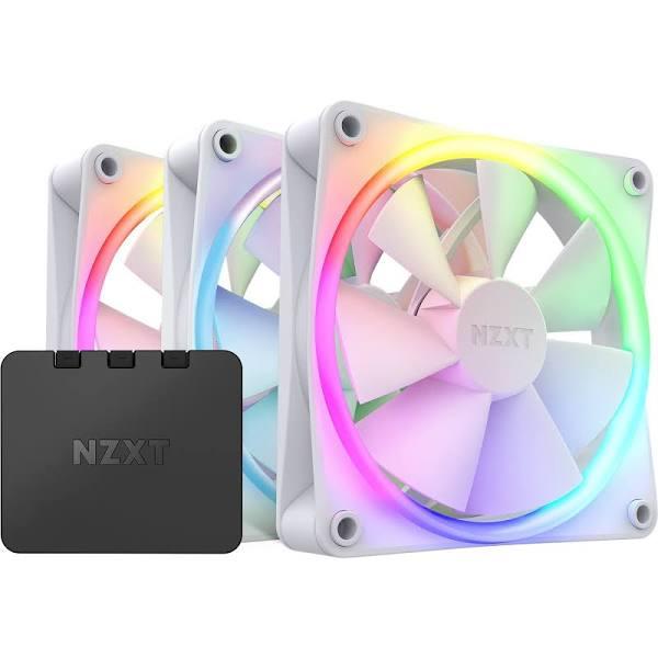 NZXT F120RGB 120mm RGB Case Fan - Triple (White), RF-R12TF-W1 Computer Fans