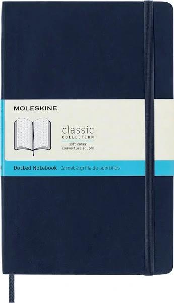 Moleskine Soft Cover Large Notebook 135X210 Sapphire Blue Dotted