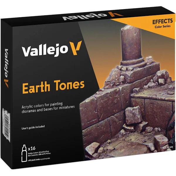 Vallejo Model Colour - Earth Tones 16 Colour Set