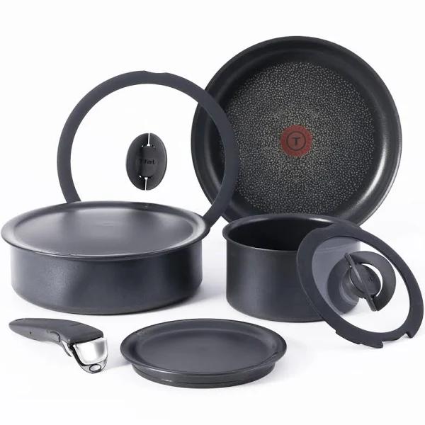 T-Fal Ingenio Nonstick Cookware Set 8 Piece Induction Stackable, Detachable Handle, Removable Handle, Rv Cookware, Cookware, Pots and Pans, Oven,