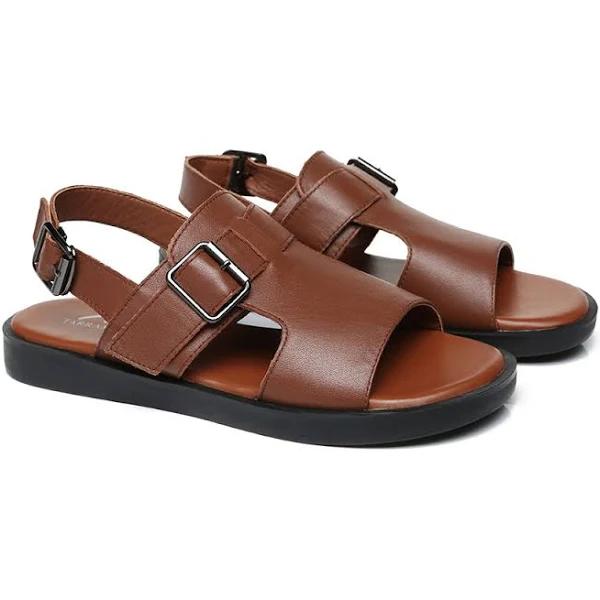 TARRAMARRA Leather Sandals Women Kenna Chestnut / AU Ladies 6 / AU Men 4 / EU 37