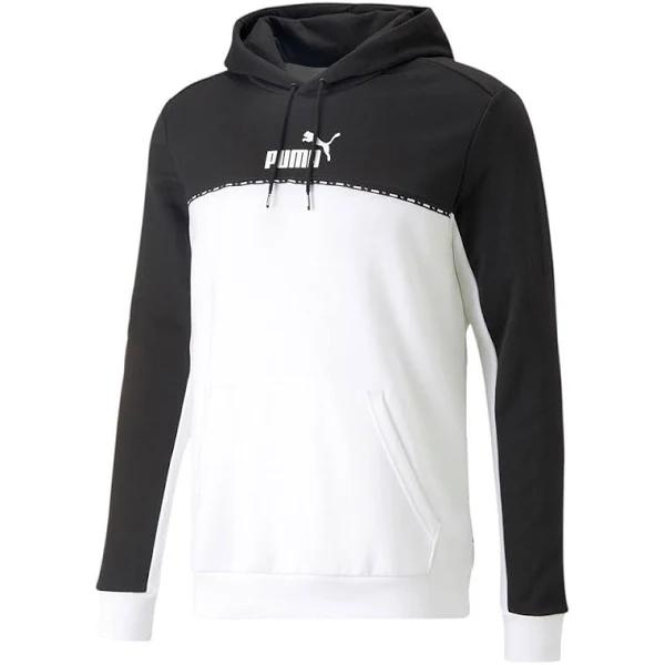 Puma Ess Block x Tape Hoodie Black XL Man 673342-01-XL