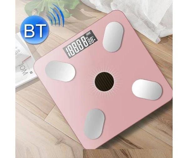 Smart Bluetooth Weight Scale Home Body Fat Measurement Health Scale Battery Model(Rose Gold Silk Screen Film)