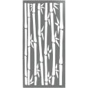 ProtectorAl Protector Aluminium 600 x 900 x 4mm Solid Aluminium Bamboo Unframed - Palladium Silver