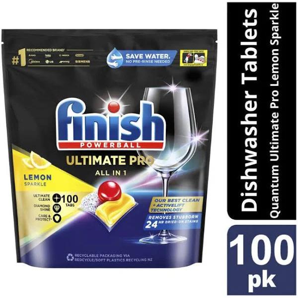 Finish Dishwashing Tablet Powerball Quantum Ultimate Pro Lemon Sparkle