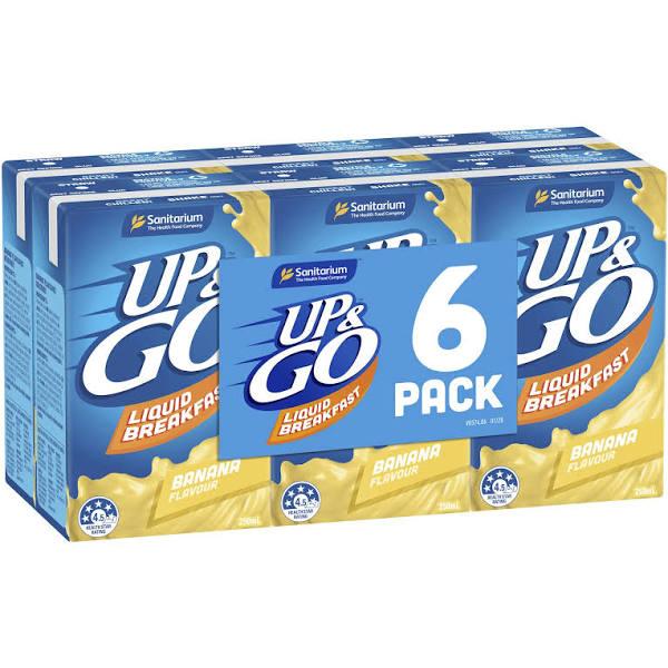 Sanitarium Banana Up&Go Liquid Breakfast 6x250ml